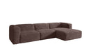 Designer hoekbank Comfy in Ribstof