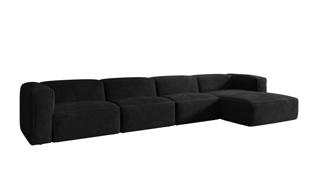 Designer Sofa Comfy L Maxi in Ribstof