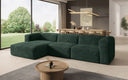 Designer hoekbank Comfy in Ribstof