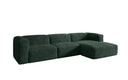 Designer hoekbank Comfy in Ribstof