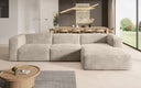 Designer hoekbank Comfy in Ribstof