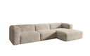 Designer hoekbank Comfy in Ribstof