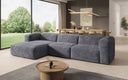 Designer hoekbank Comfy in Ribstof