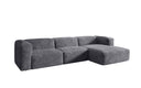 Designer hoekbank Comfy in Ribstof