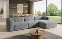 Designer hoekbank Comfy in Ribstof