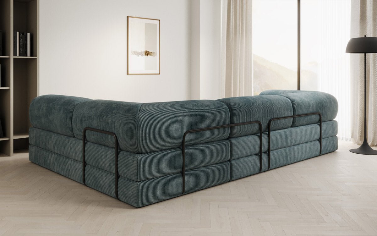 Designer Sofa Lazy in Corduroy