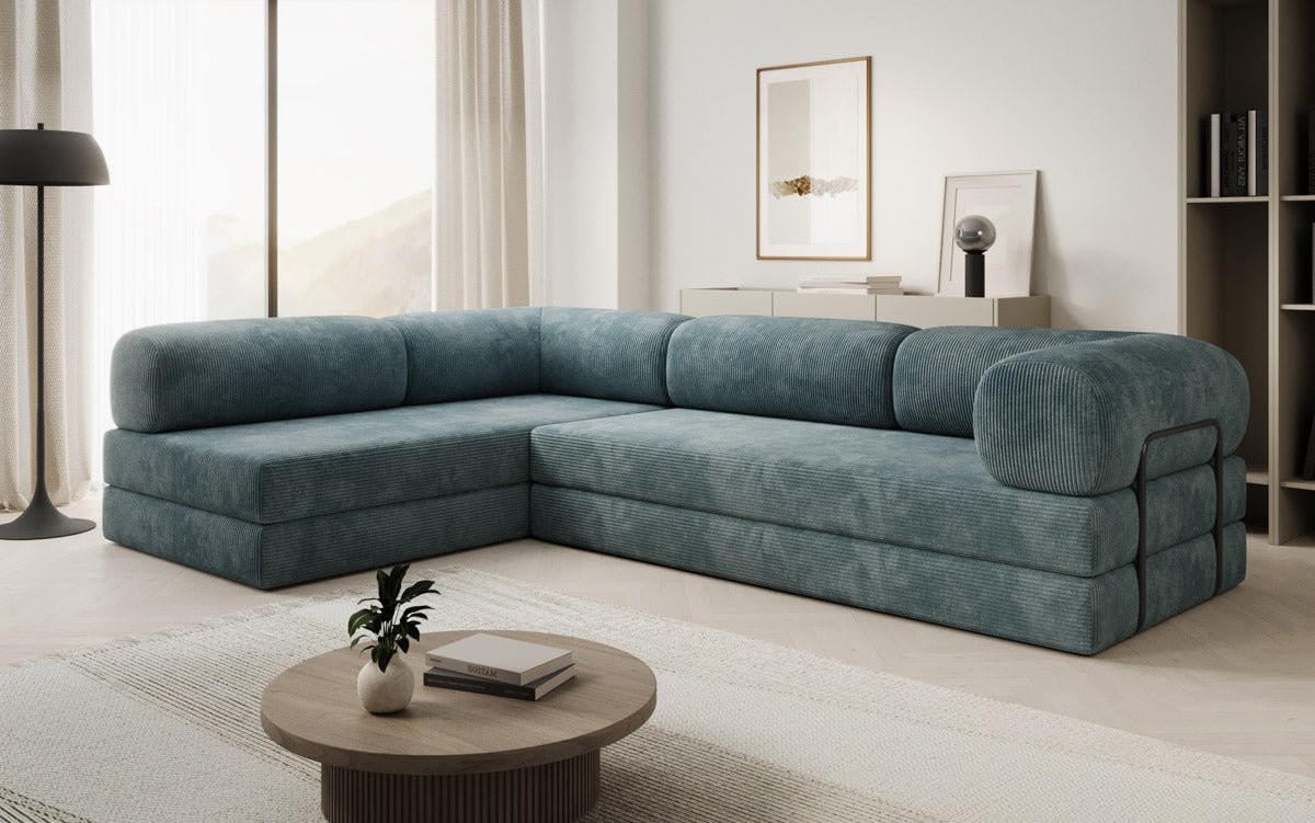Designer Sofa Lazy in Corduroy