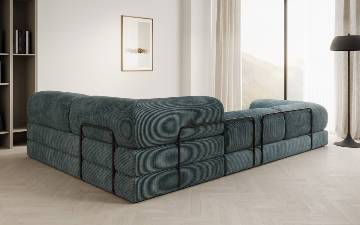 Designer Sofa Lazy in Corduroy