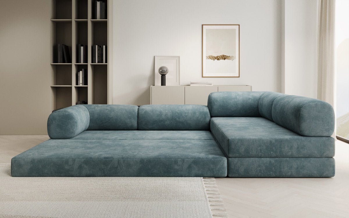 Designer Sofa Lazy in Corduroy