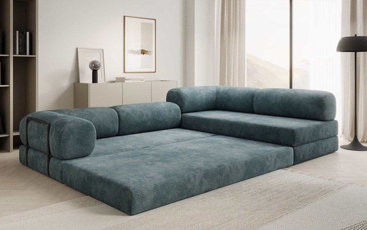 Designer Sofa Lazy in Corduroy