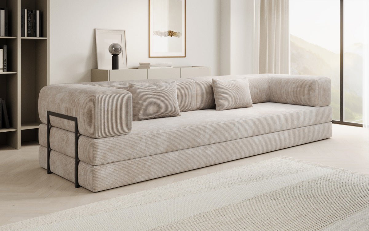 Designer Sofa Lazy 3-zits XXL in Corduroy
