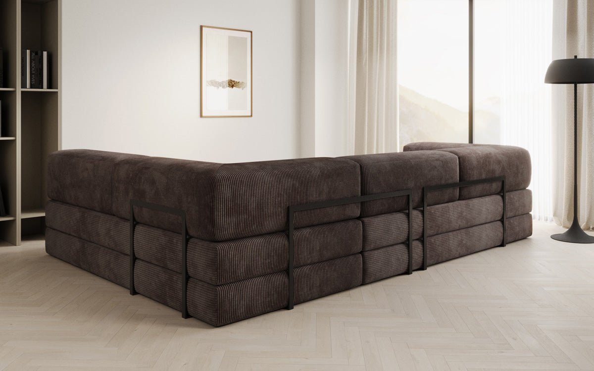 Designer Sofa Lazy L in Corduroy