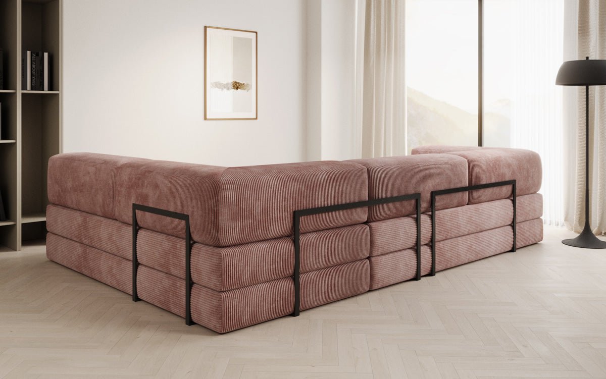 Designer Sofa Lazy L in Corduroy