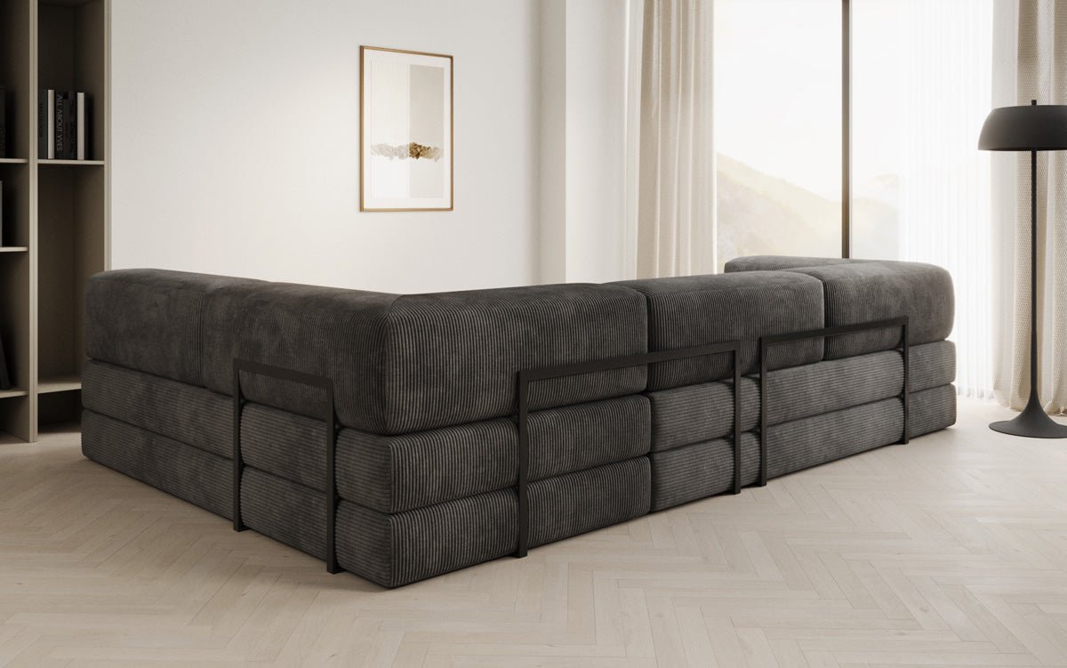 Designer Sofa Lazy L in Corduroy
