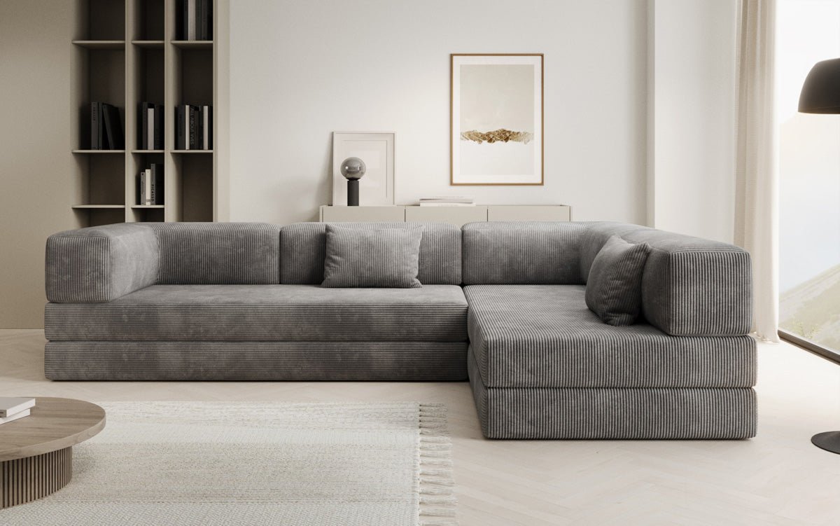 Designer Sofa Lazy L in Corduroy