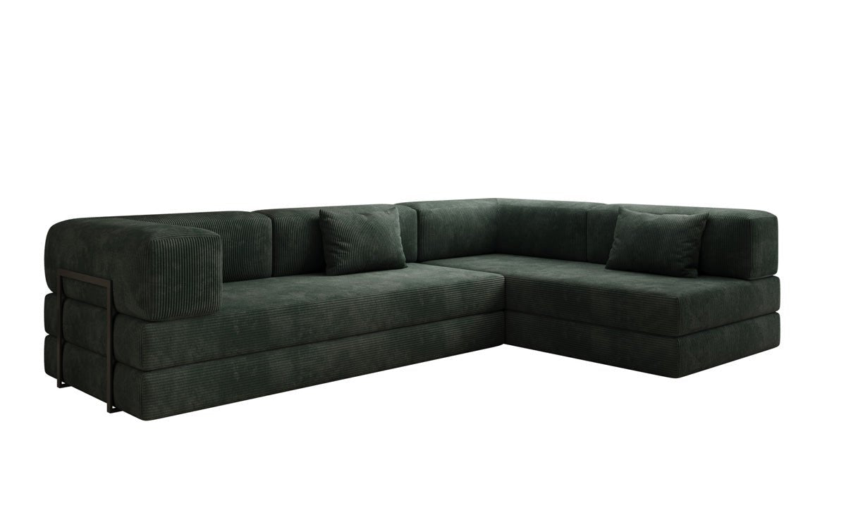 Designer Sofa Lazy L in Corduroy
