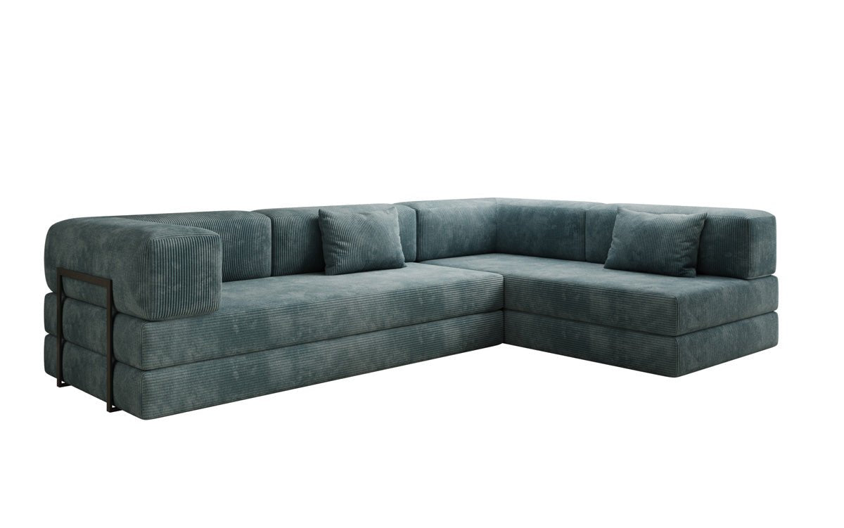 Designer Sofa Lazy L in Corduroy