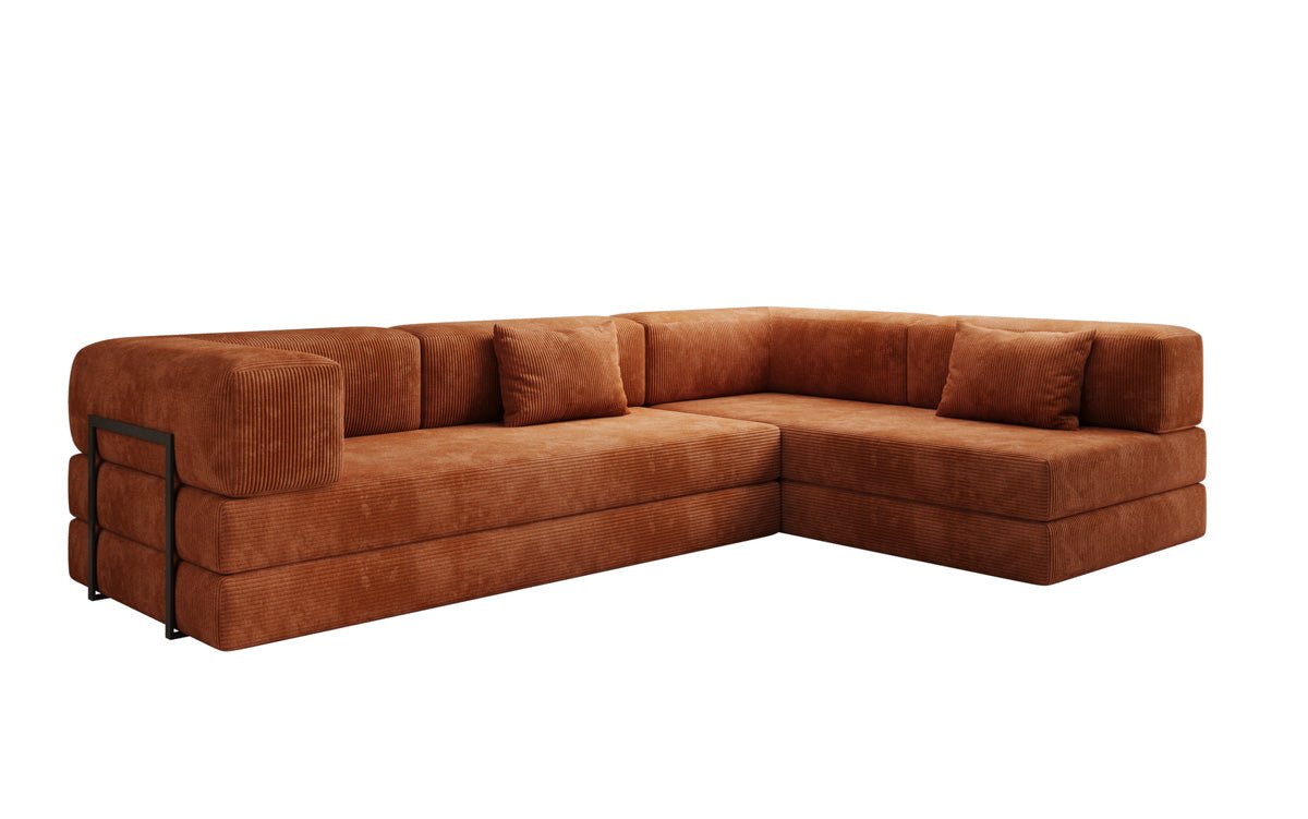 Designer Sofa Lazy L in Corduroy