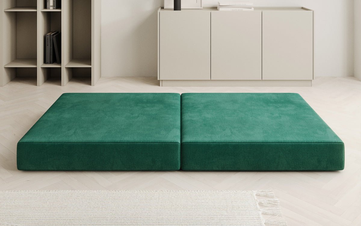 Beistellhocker Lazy in Fluweel