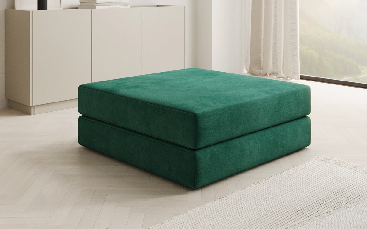 Beistellhocker Lazy in Fluweel