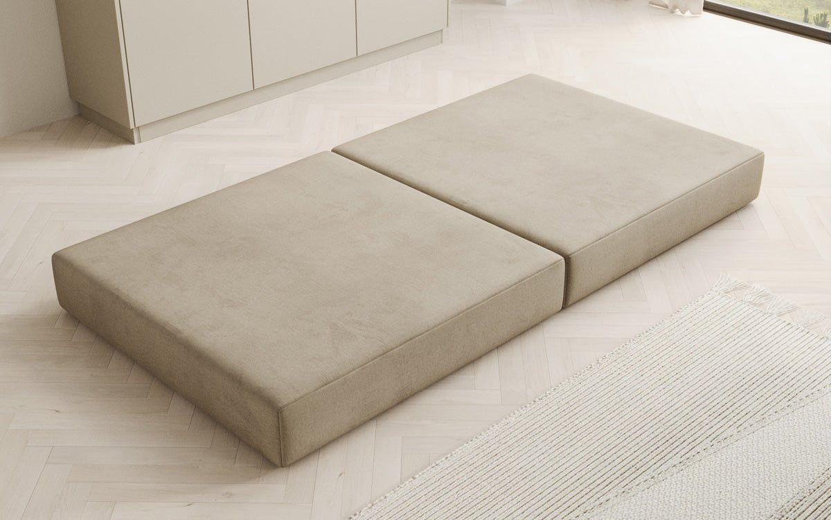 Beistellhocker Lazy in Fluweel