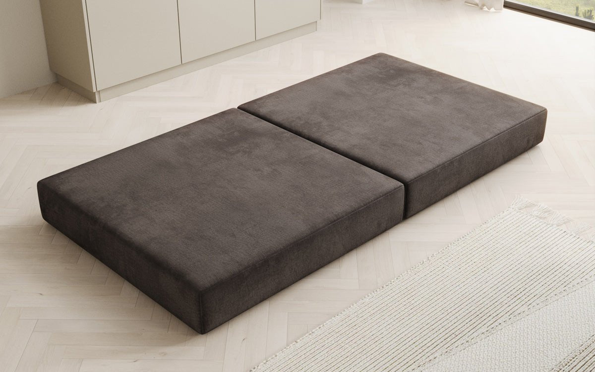 Beistellhocker Lazy in Fluweel