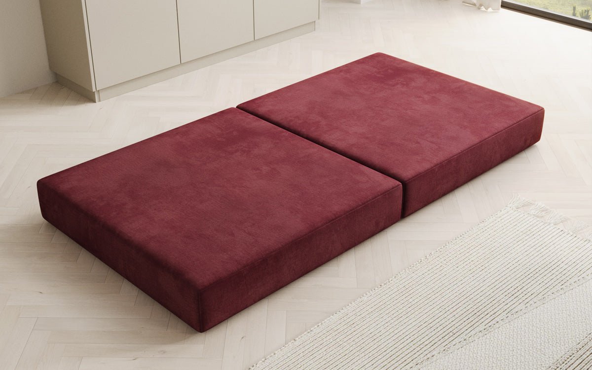 Beistellhocker Lazy in Fluweel