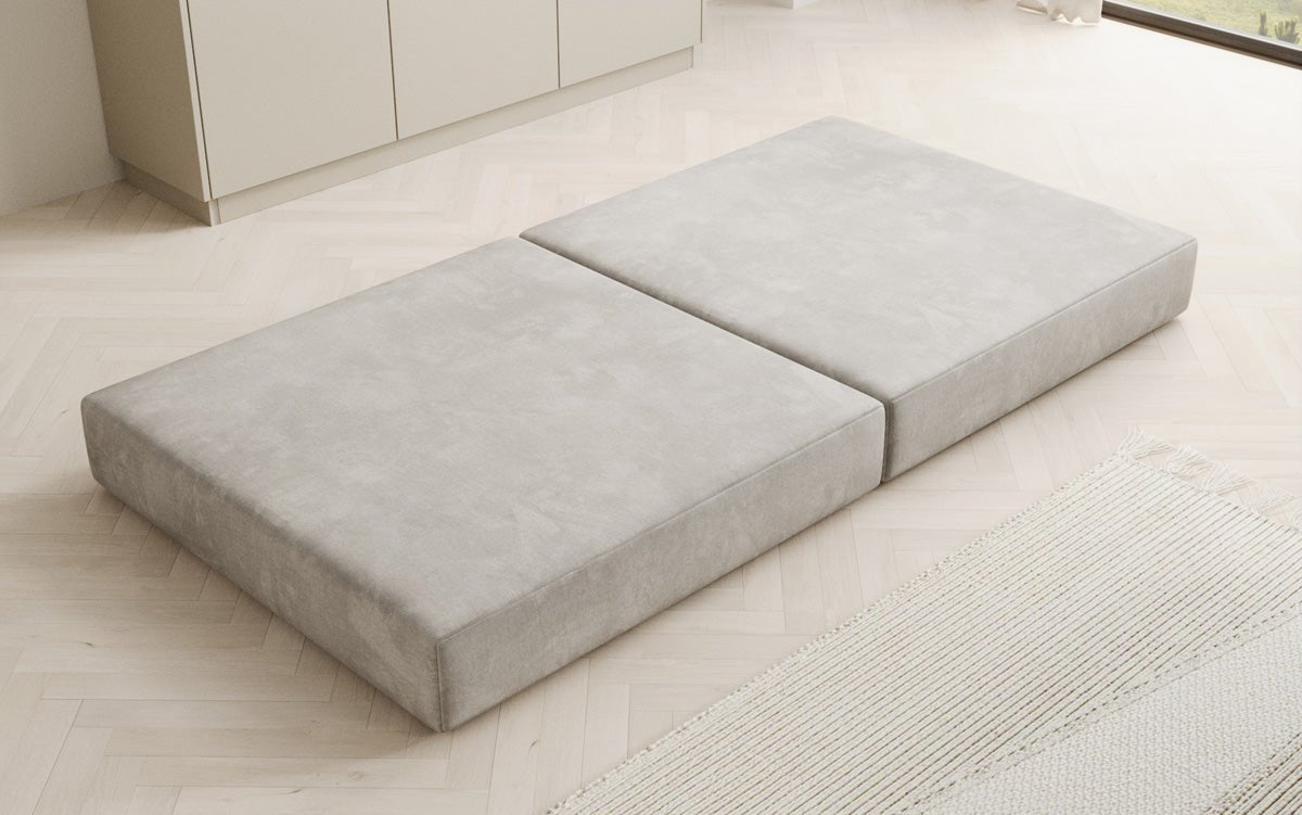 Beistellhocker Lazy in Fluweel