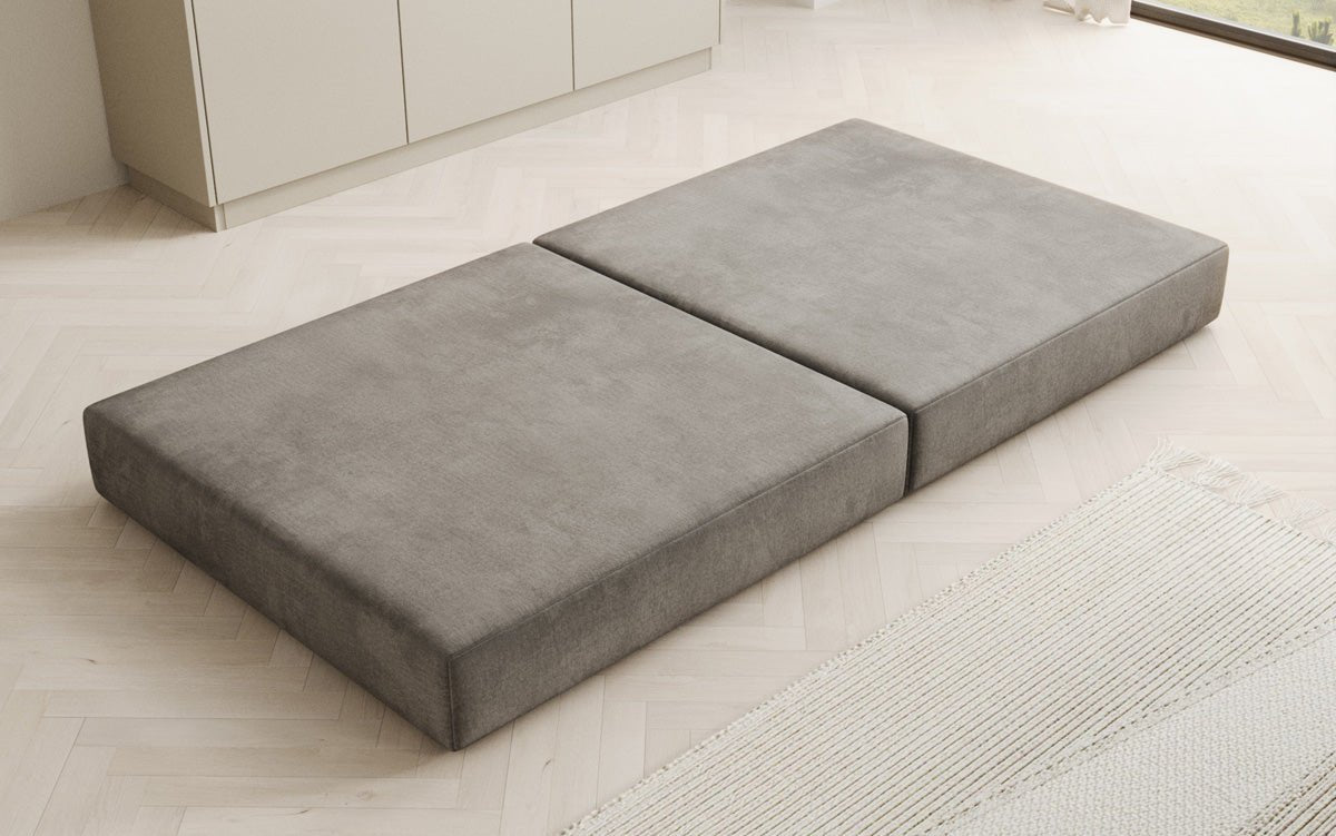 Beistellhocker Lazy in Fluweel