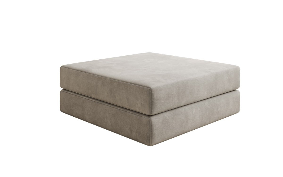 Beistellhocker Lazy in Fluweel