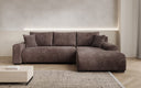 Designer hoekbank Hanna met slaapfunctie en opbergruimte