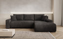 Designer hoekbank Hanna met slaapfunctie en opbergruimte