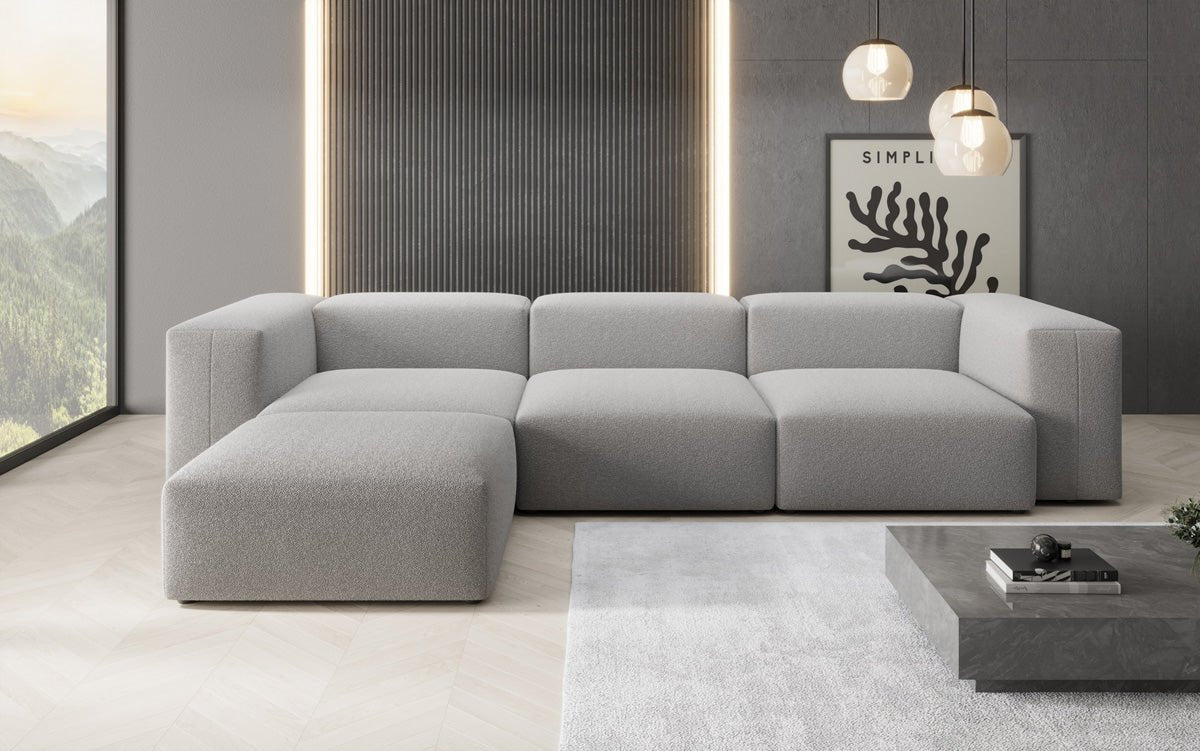 Ontwerper L-bank Snug in Bouclé