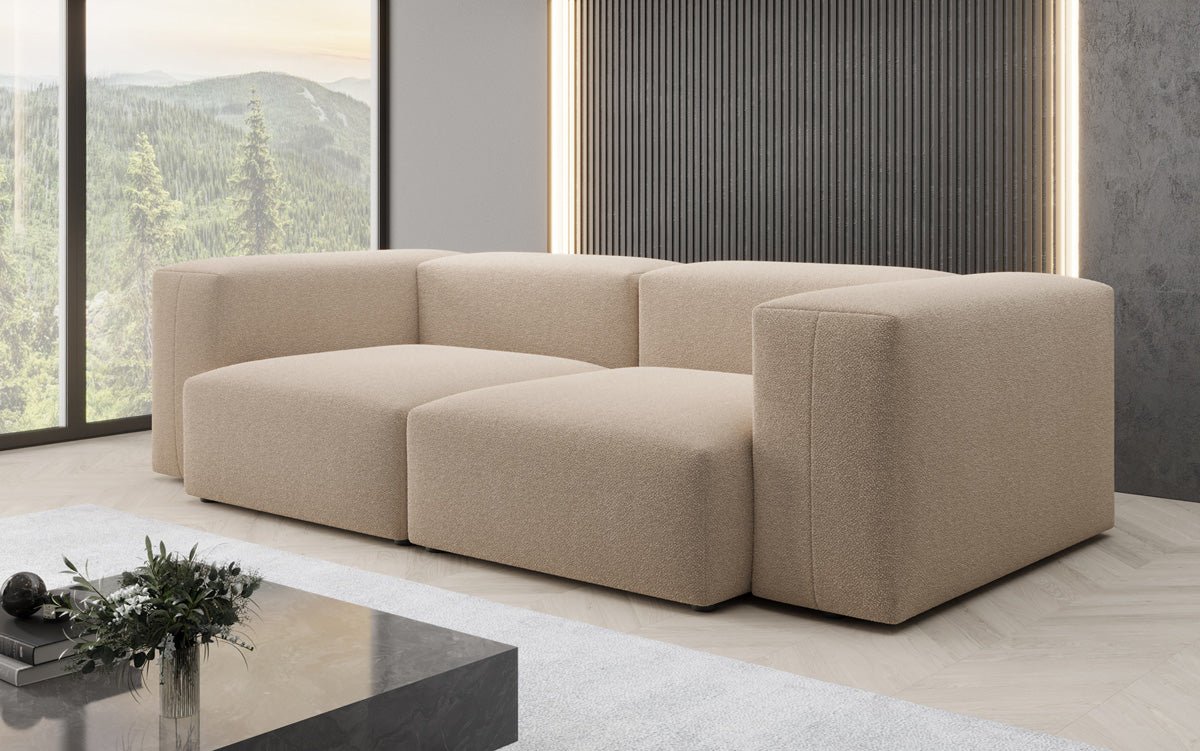 Ontwerper 2-zits bank Snug in Bouclé