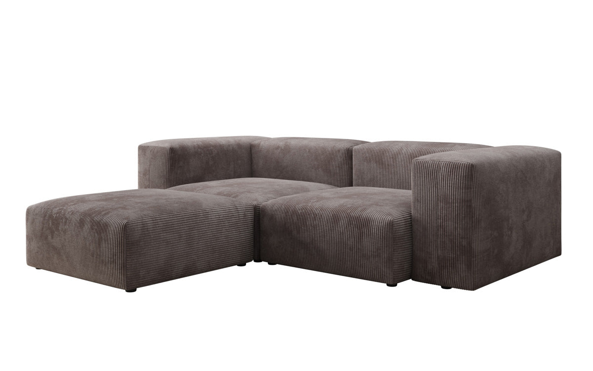 Designer L Sofa Snug Mini in Ribstof