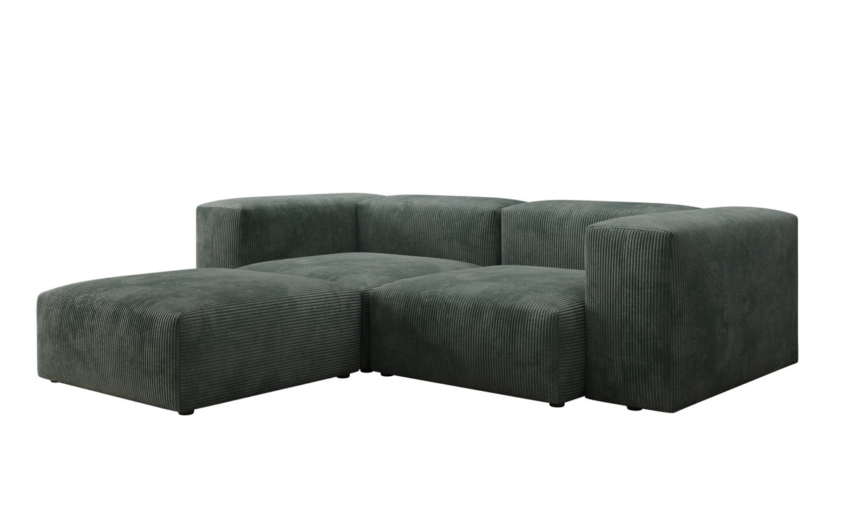 Designer L Sofa Snug Mini in Ribstof