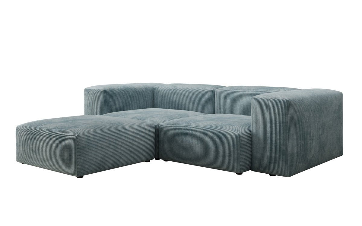 Designer L Sofa Snug Mini in Ribstof
