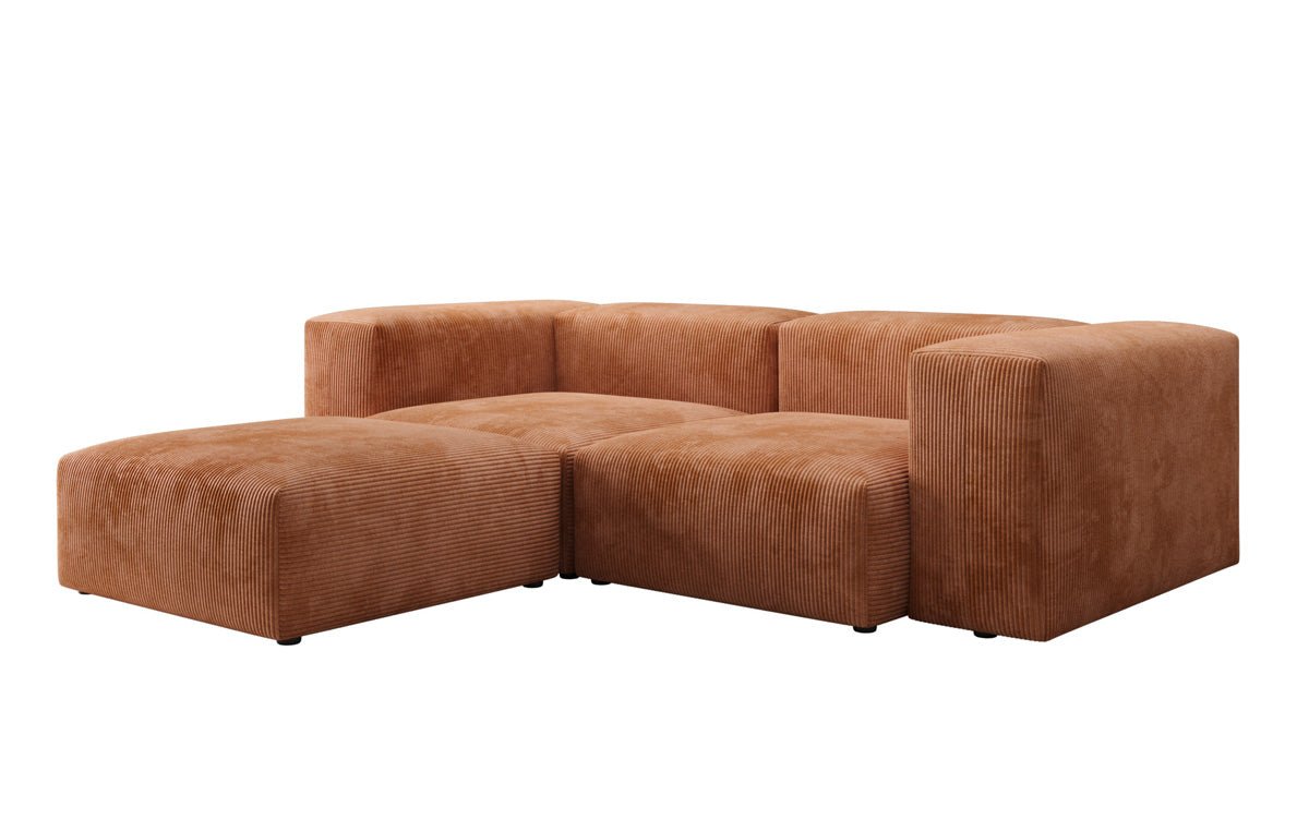 Designer L Sofa Snug Mini in Ribstof