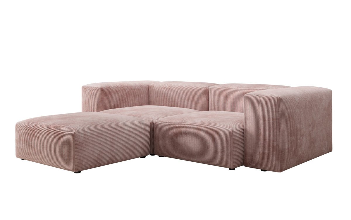 Designer L Sofa Snug Mini in Ribstof