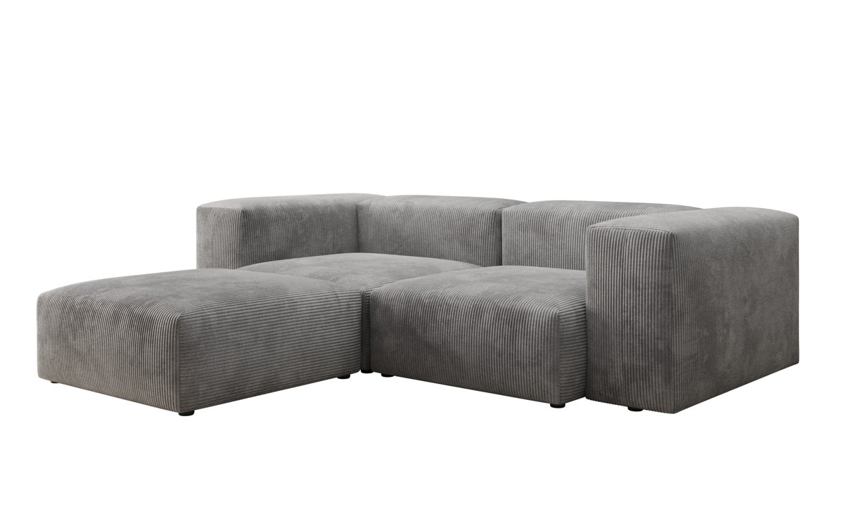 Designer L Sofa Snug Mini in Ribstof