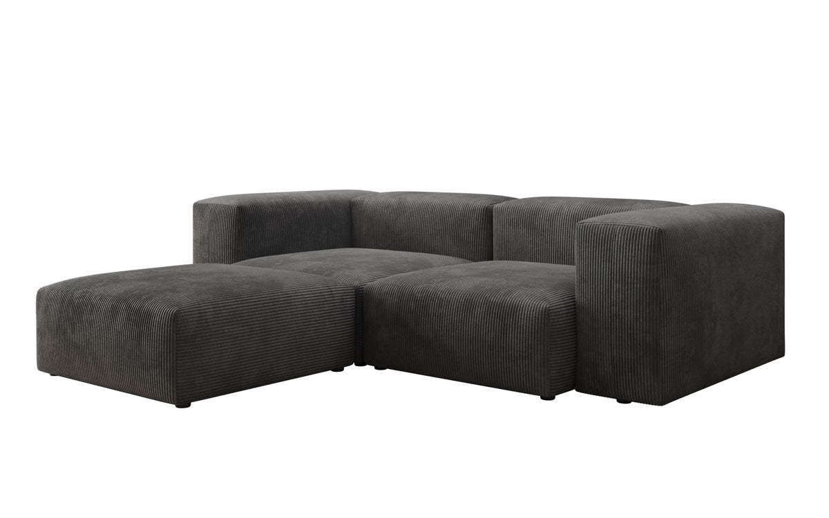 Designer L Sofa Snug Mini in Ribstof
