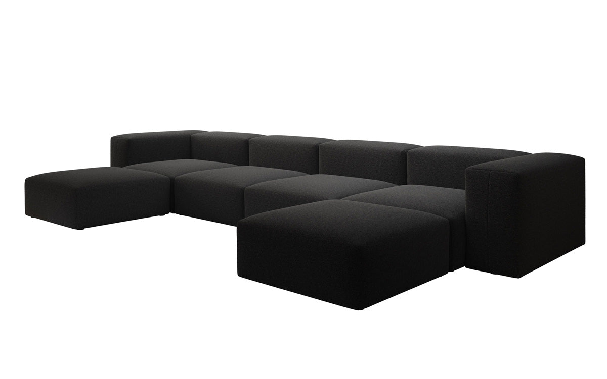 Designer U Sofa Snug in Bouclé