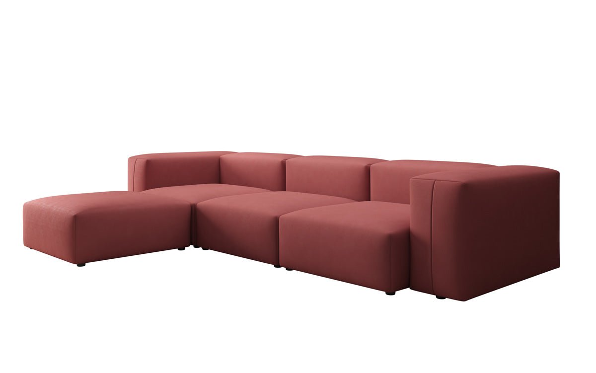 Designer L-bank Snug in Stof
