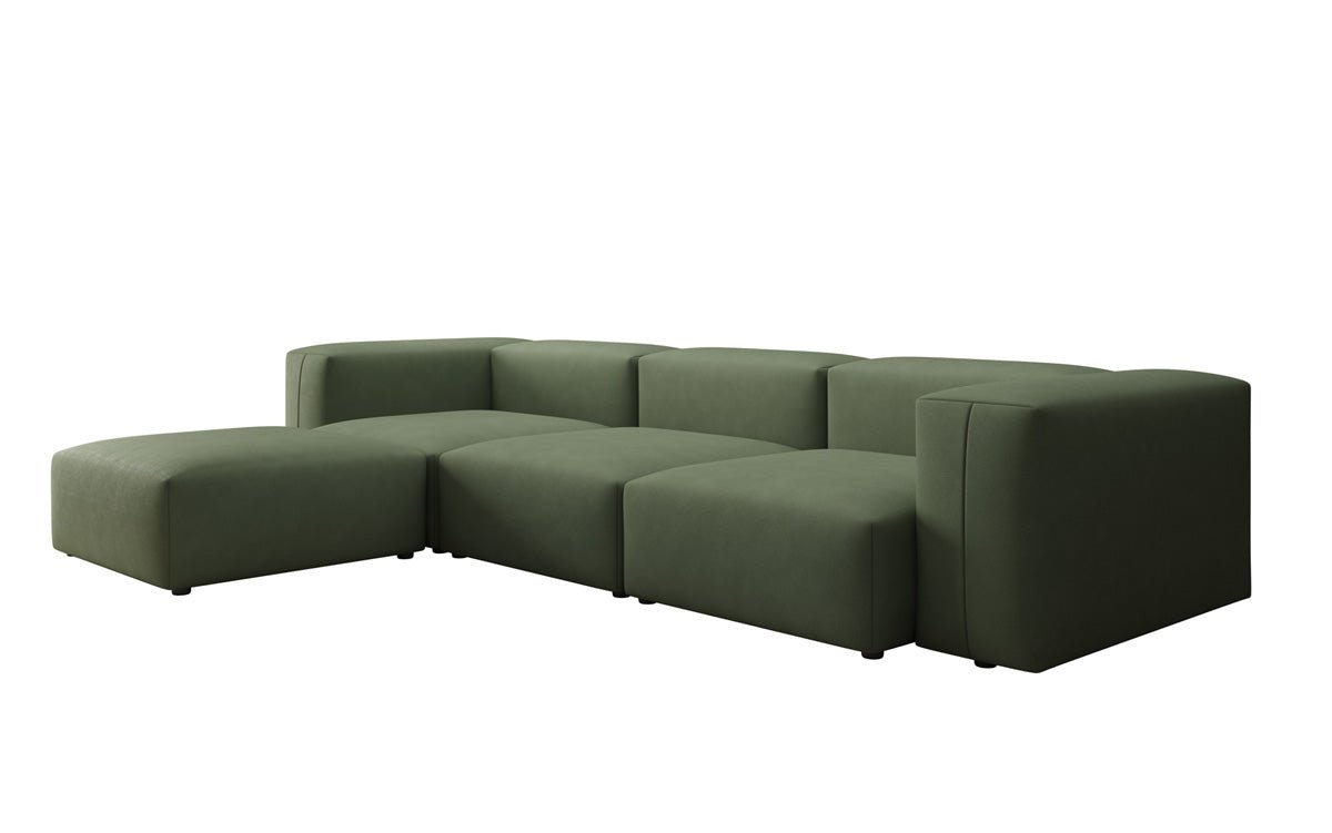 Designer L-bank Snug in Stof