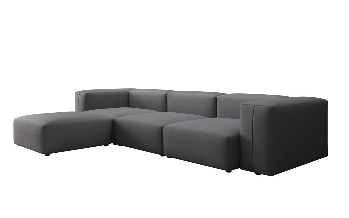 Designer L-bank Snug in Stof