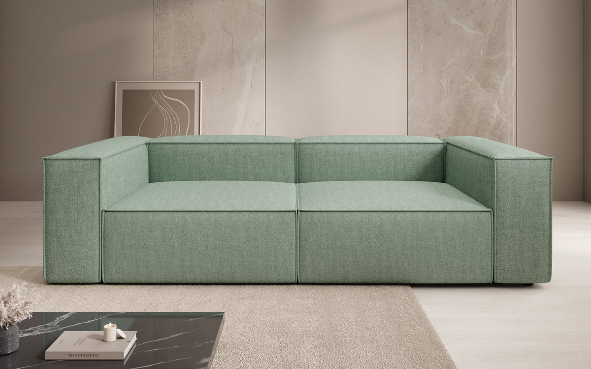 Designbank Lesley 3-zits in linnen-look