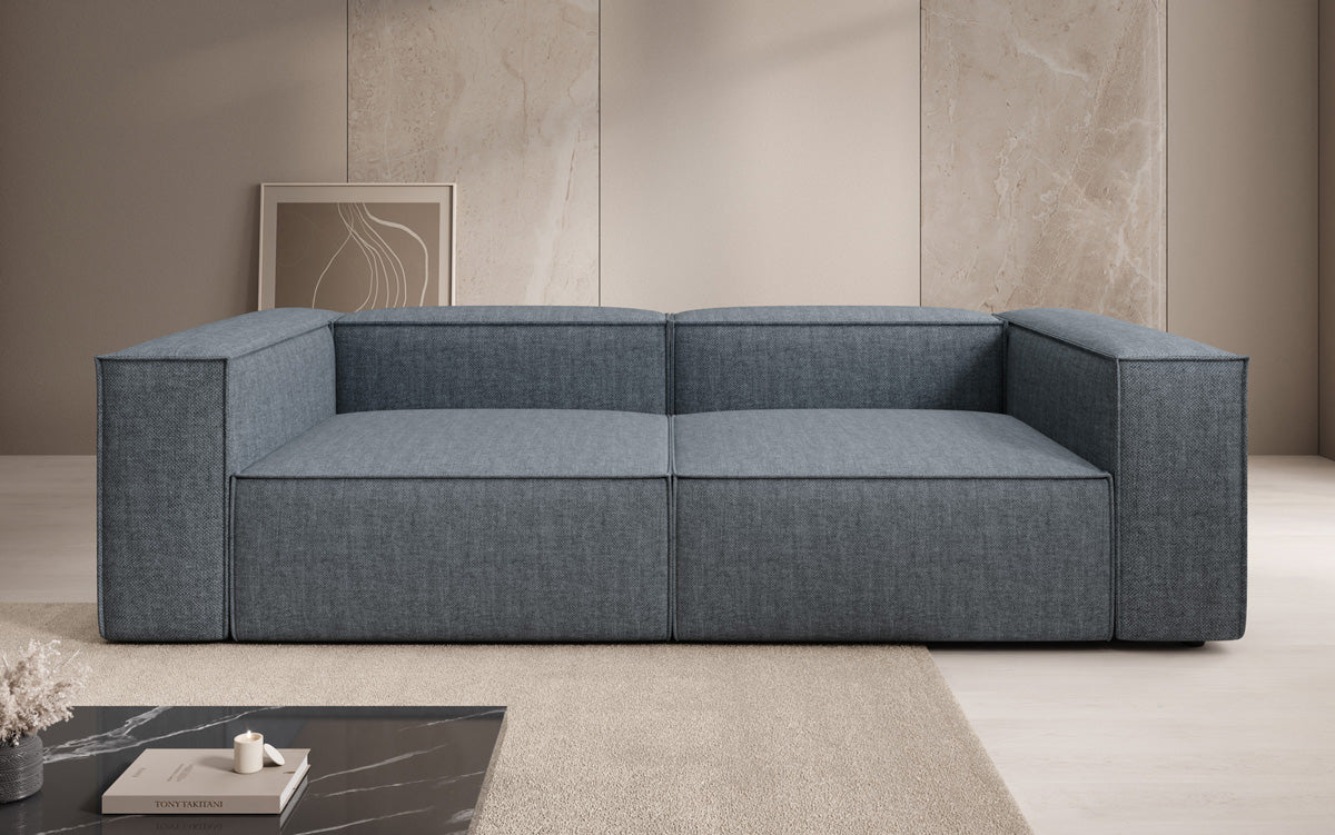 Designbank Lesley 3-zits in linnen-look