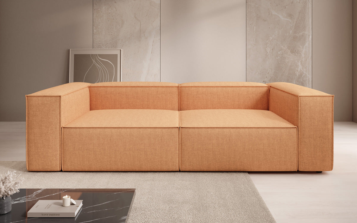 Designbank Lesley 3-zits in linnen-look