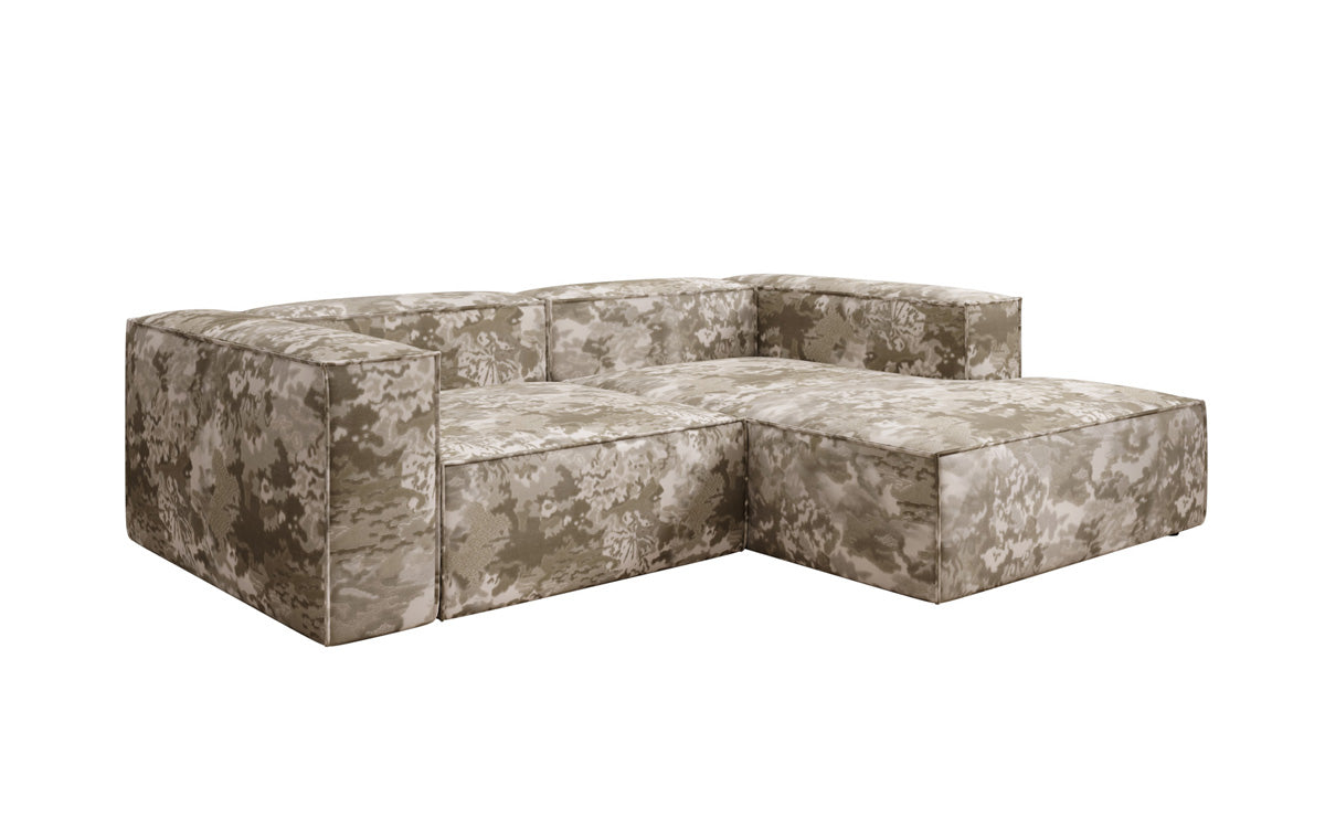 Design hoekbank Lesley Mini - jacquard met aquarelpatroon