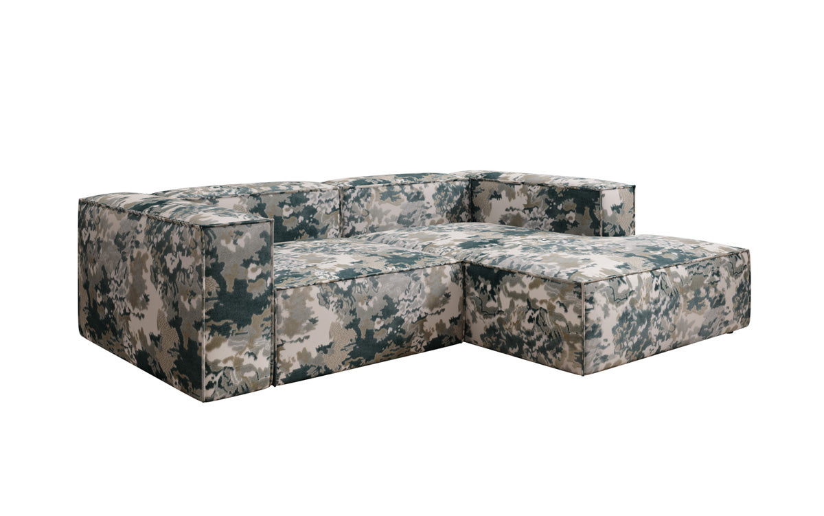 Design hoekbank Lesley Mini - jacquard met aquarelpatroon